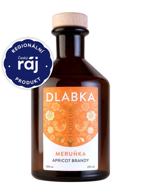 APRICOT BRANDY 25% 0,5L - Balení: S krabičkou + 20 Kč