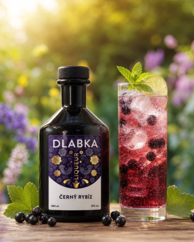 ČERNÝ RYBÍZ 25% 0,5L - Balení: Bez krabičky + 0 Kč