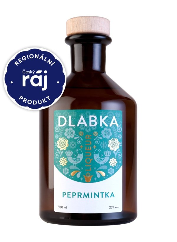 PEPRMINTKA LIQUEUR 25% 0,5L - Balení: Bez krabičky + 0 Kč