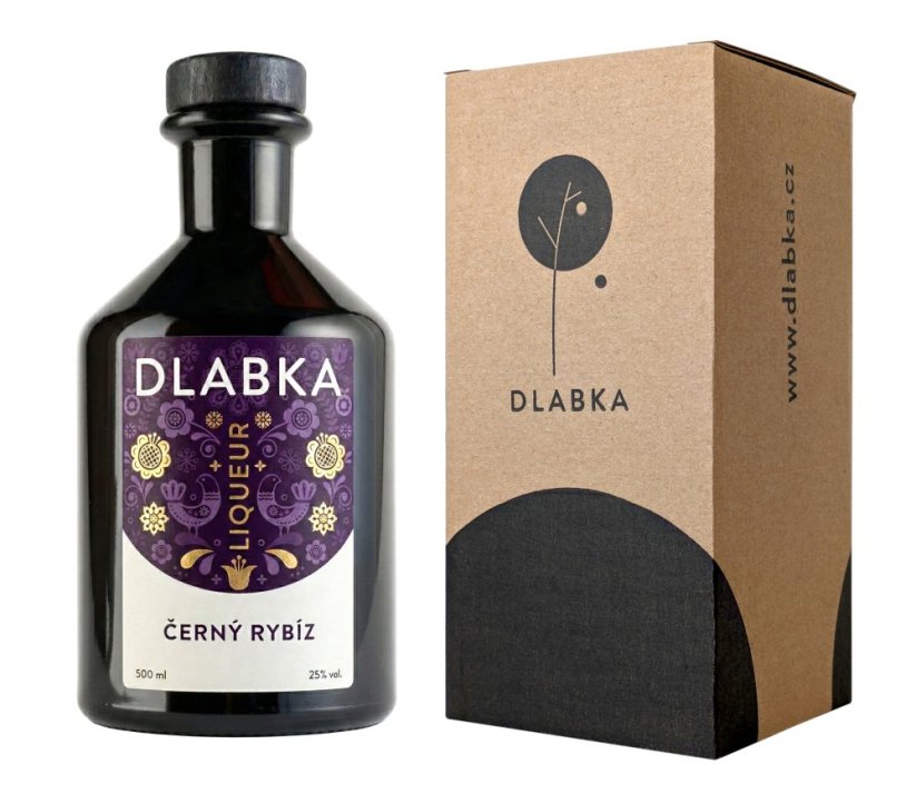 ČERNÝ RYBÍZ 25% 0,5L - Balení: S krabičkou + 20 Kč