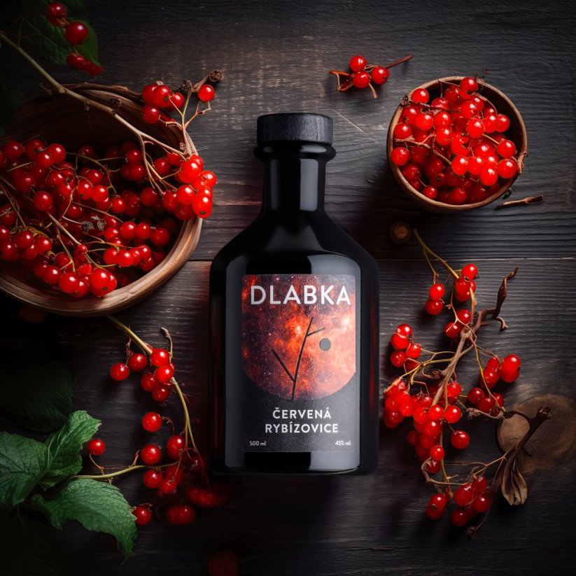 ČERVENÁ RYBÍZOVICE 45% 0,5L - Balení: Bez krabičky + 0 Kč