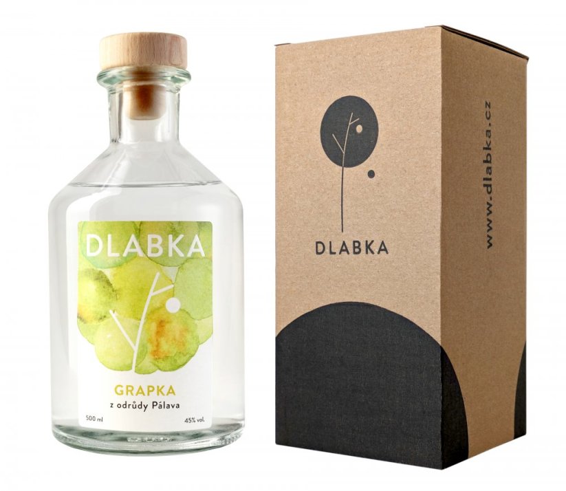 GRAPKA Z ODRŮDY PÁLAVA 45% 0,5L - Balení: Dárková krabička s minikatalogem +  35 Kč